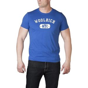 Woolrich, Heren, Tops, Blauw, Maat: XL Katoen,