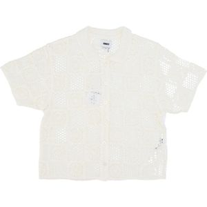 Obey, Dames, Blouses & Shirts, Beige, Maat: S Katoen,