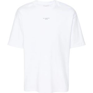 Drole de Monsieur, Heren, Tops, Wit, Maat: S Katoen,