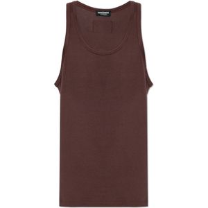Dsquared2, Heren, Tops, Bruin, Maat: S