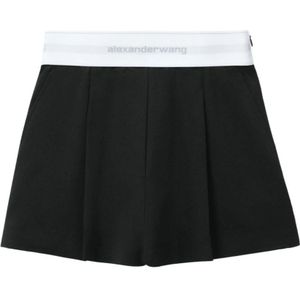 Alexander Wang, Dames, Rokken, Zwart, Maat: XS Wol,