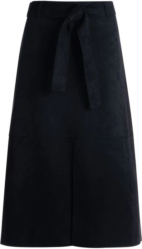 Zero - A-lijnrok - Leerlook - Met Strikceintuur