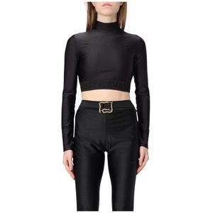 Just Cavalli, Dames, Tops, Zwart, Maat: 2XS