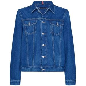 Tommy Hilfiger, Heren, Jassen, Blauw, Maat: S Denim,