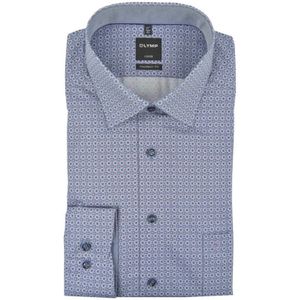 Olymp, Heren, Overhemden, Blauw, Maat: 4XL