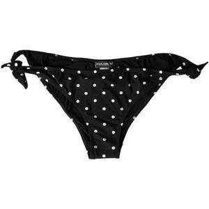 Dolce & Gabbana - Bikinibroek - Zwart-Wit - Nylon-Elastaan