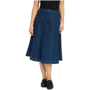 2-Biz, Dames, Rokken, Blauw, Maat: L Denim,