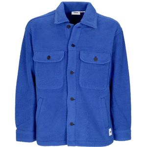 Obey, Heren, Jassen, Blauw, Maat: L Poliester,