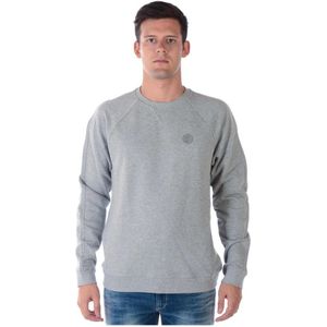 Versace, Heren, Sweatshirts & Hoodies, Grijs, Maat: S Katoen,