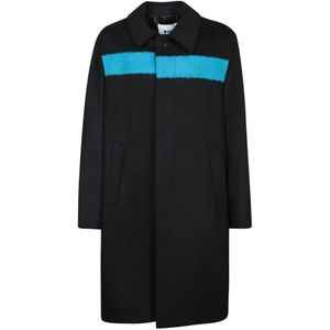 Msgm, Heren, Mantels, Zwart, Maat: M