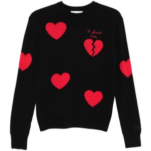 MC2 Saint Barth, Dames, Truien, Zwart, Maat: M Wol,