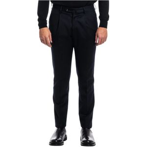 Pt01, Heren, Broeken, Blauw, Maat: S Wol,