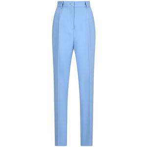 Dolce & Gabbana, Dames, Broeken, Blauw, Maat: XS