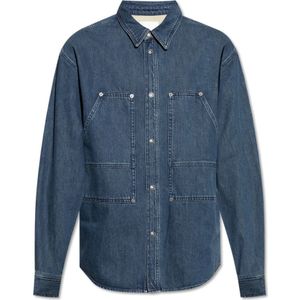 Isabel Marant, Heren, Overhemden, Blauw, Maat: S Denim,