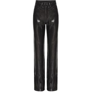 Rotate Birger Christensen, Dames, Broeken, Zwart, Maat: L Viscose,