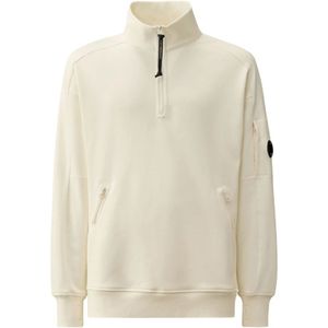 C.p. Company, Heren, Sweatshirts & Hoodies, Wit, Maat: 2XL Fleece,