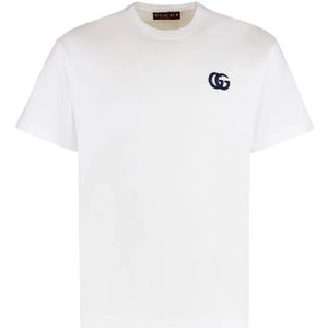 Gucci, Heren, Tops, Wit, Maat: L Katoen,