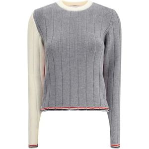 Thom Browne, Dames, Truien, Veelkleurig, Maat: M Wol,