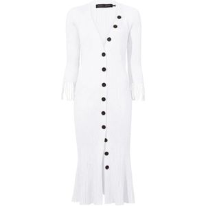 Proenza Schouler, Dames, Jurken, Wit, Maat: XS Nylon,