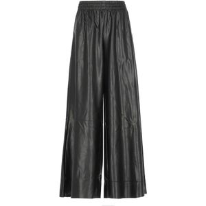 Norma Kamali, Dames, Broeken, Zwart, Maat: XS