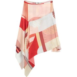 Fendi, Dames, Rokken, Veelkleurig, Maat: M