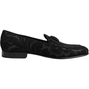 Dolce & Gabbana, Dames, Schoenen, Zwart, Maat: 40 EU Brokaat,