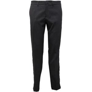 Paolo Pecora, Heren, Broeken, Grijs, Maat: M Wol,