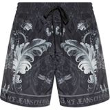 Versace Jeans Couture, Heren, Korte broeken, Zwart, Maat: M Poliester,