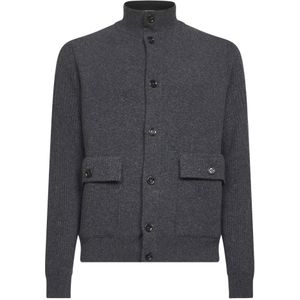 Lardini, Heren, Jassen, Grijs, Maat: 3XL Wol,