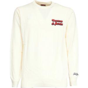 MC2 Saint Barth, Heren, Truien, Wit, Maat: S Wol,