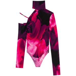 Versace Jeans Couture, Dames, Tops, Veelkleurig, Maat: M Viscose,