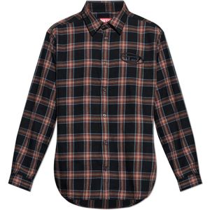 Diesel, Heren, Overhemden, Veelkleurig, Maat: S Katoen,