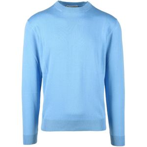 Filippo De Laurentiis, Heren, Truien, Blauw, Maat: XL Katoen,