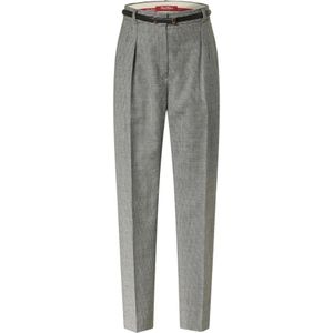 Max Mara Studio, Dames, Broeken, Grijs, Maat: XS Wol,