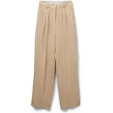 Sofie Schnoor - Vicki - Pantalon - Beige - Wijde Benen - Plooien