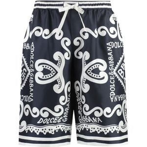 Dolce & Gabbana, Heren, Korte broeken, Blauw, Maat: S
