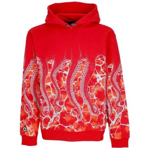 Octopus, Heren, Sweatshirts & Hoodies, Rood, Maat: M Katoen,