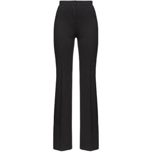 Pinko, Dames, Broeken, Zwart, Maat: XL Viscose,