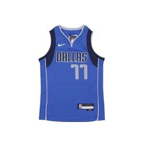 Nike Luka Doncic NBA Icon Edition Shirt , Blue , Heren , Maat: S