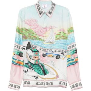 Casablanca, Heren, Overhemden, Veelkleurig, Maat: M