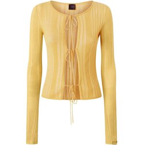 Pinko, Dames, Truien, Geel, Maat: XS Katoen,