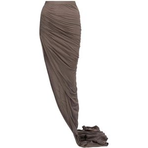 Rick Owens, Dames, Rokken, Zwart, Maat: 2XS Katoen,