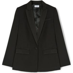 Motivi, Dames, Jassen, Zwart, Maat: XS Satijn,