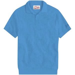 MC2 Saint Barth, Heren, Tops, Blauw, Maat: S Katoen,