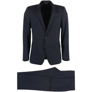 Dolce & Gabbana, Heren, Pakken, Blauw, Maat: S