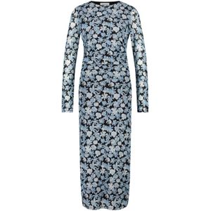 Fabienne Chapot - Bloemen Mesh Jurk - Blauw - Dames