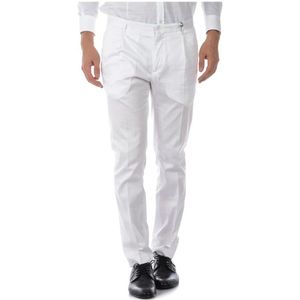 Daniele Alessandrini, Heren, Broeken, Wit, Maat: M Katoen,