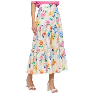 Moschino, Dames, Rokken, Veelkleurig, Maat: L Katoen,