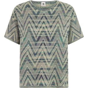 M Missoni, Dames, Tops, Veelkleurig, Maat: L Wol,