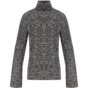Dolce & Gabbana - Gevlochten Turtleneck - Grijs - Heren - Katoen